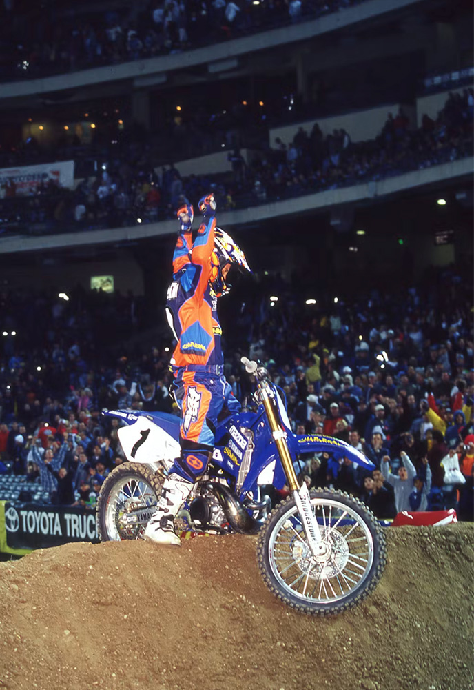 Jeremy McGrath after victory