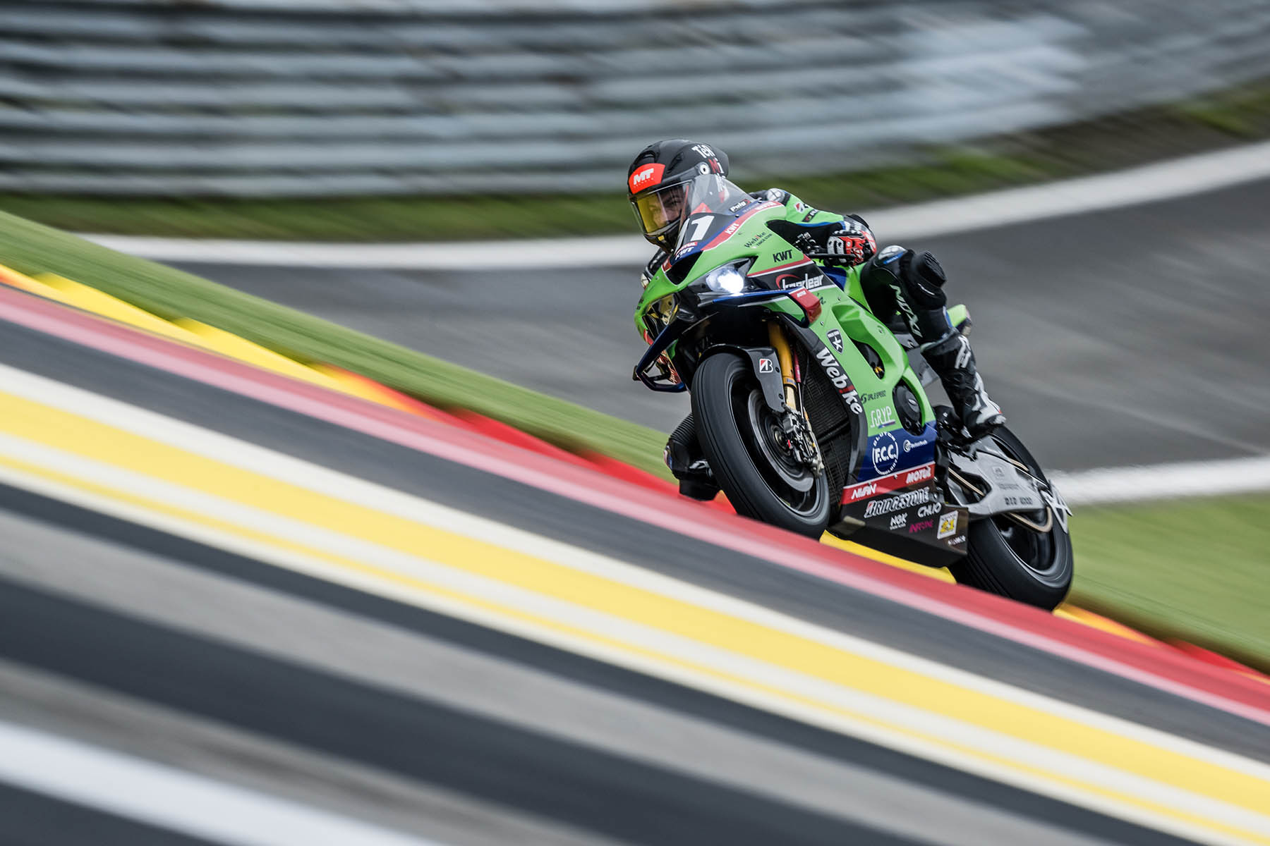 Kawasaki Webike Trickstar completing the podium at the 2026 8 Hours of Spa Motos at Circuit de Spa-Francorchamps.